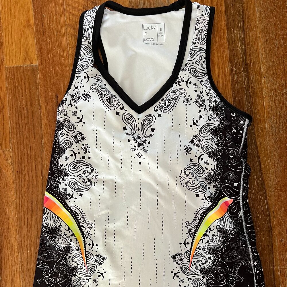 Lucky in Love Tennis Tank